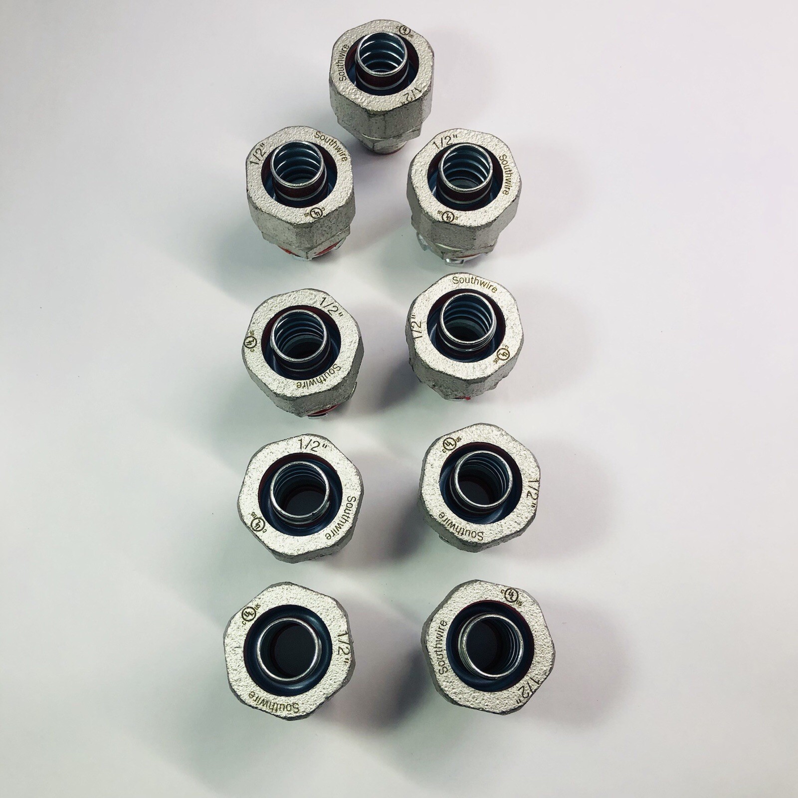 (LOT OF 12) SOUTHWIRE 1/2'' LIQUID TIGHT STRAIGHT CONNECTOR