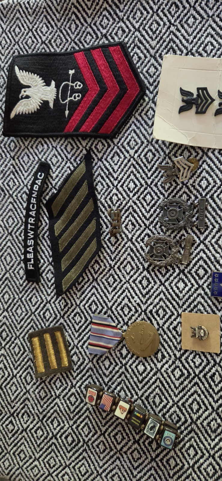 Miltary Pins Lot 14 Pieces