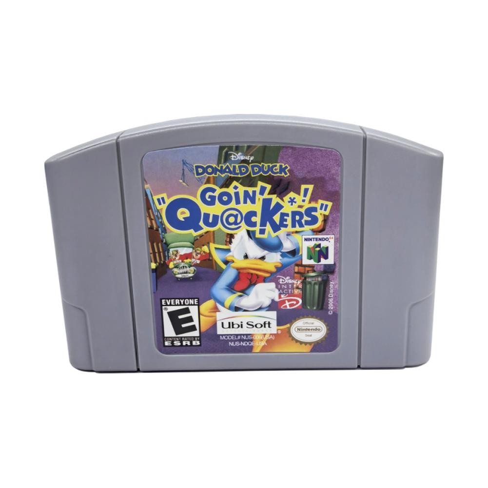 Donald Duck Goin' Quackers - Nintendo 64 (N64) Near mint Rare collectible