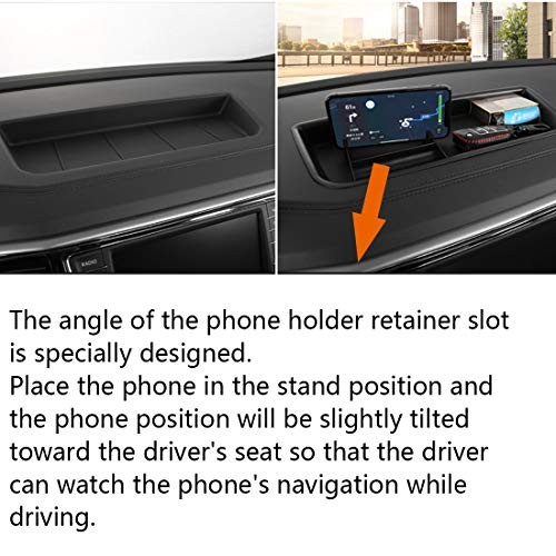 Interior Dashboard Storage Box Organizer Holder Tray Compatible with