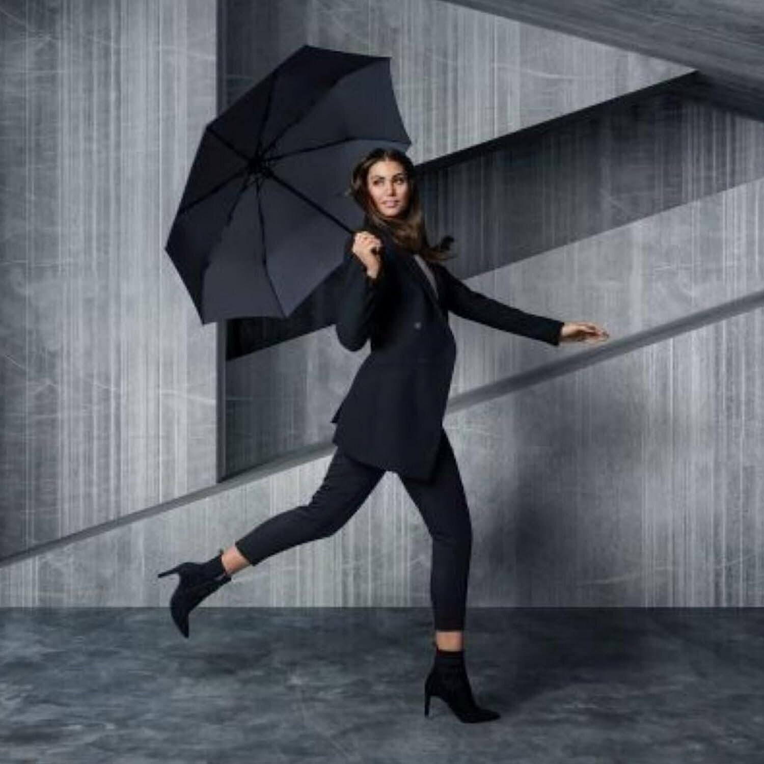 Knirps A.200 Medium Duomatic Automatic Open Close Rain Umbrella - Compact...