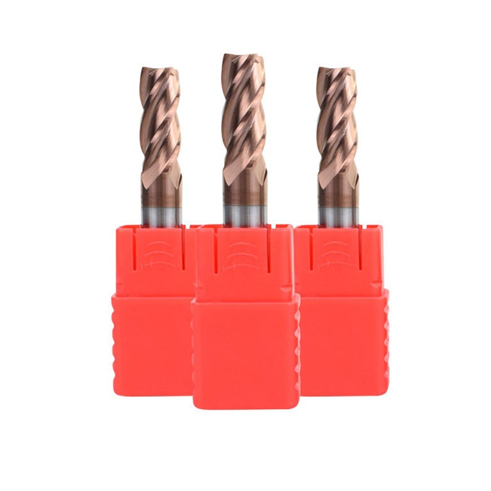 Hard metal coated carbide milling cutter for hard materials 55 For HRC