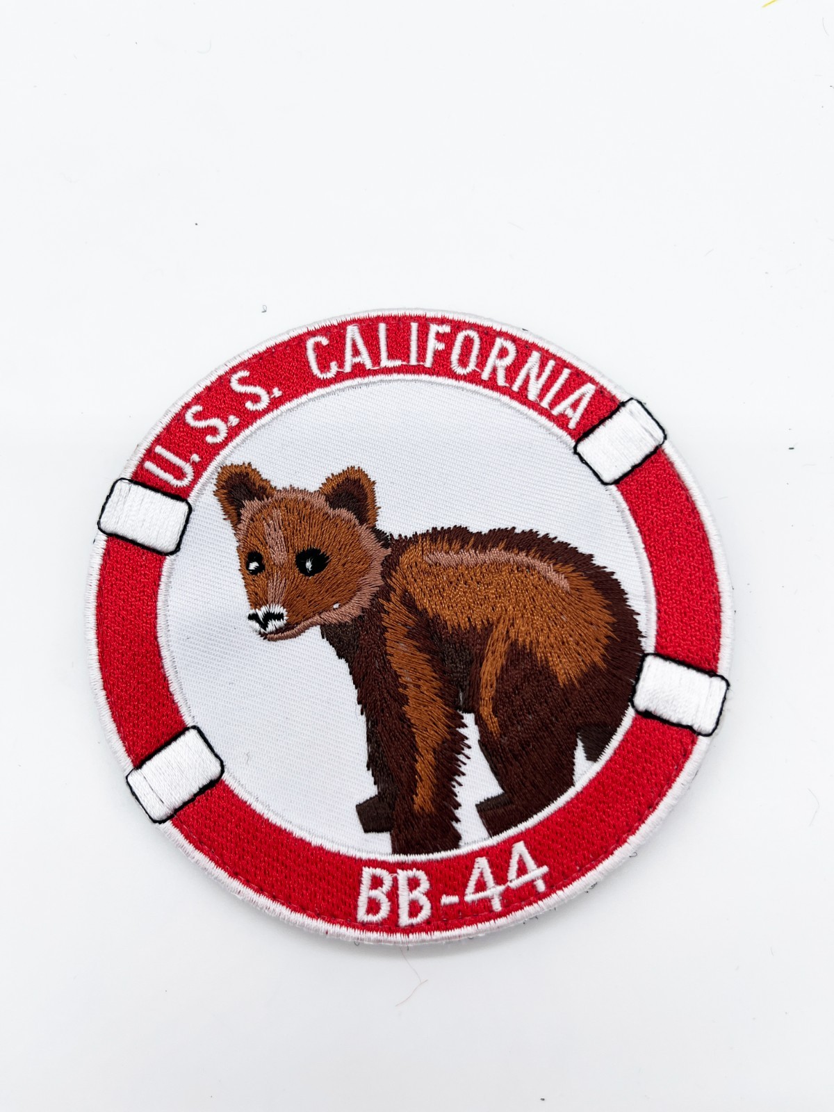 USS California BB-44 Patch - Hook and Loop, 4 inches