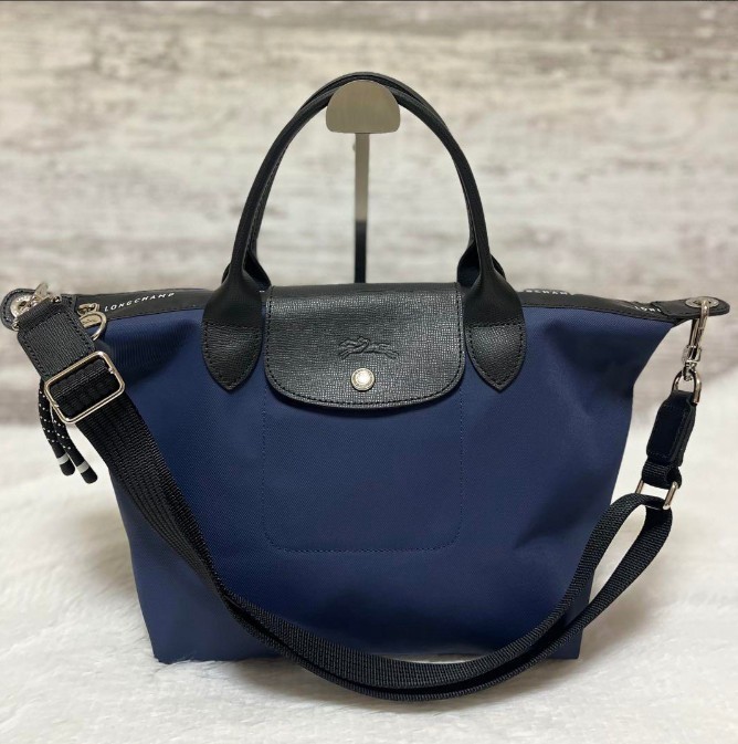 Longchamp Le Pliage Energy S Navy Shoulder Tote Bag 2Way Bag Outlet from JAPAN
