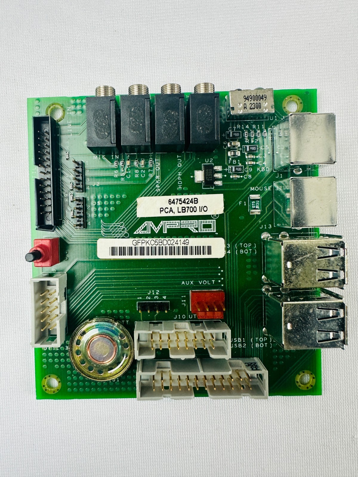 Ampro 6475424B LB700 PC/104 I/O Card with Audio, USB, Keyboard, and Mouse Ports