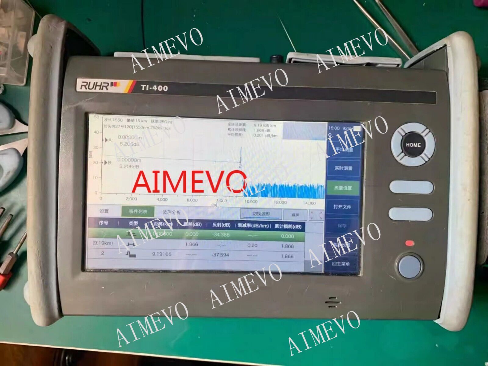 1PCS USED RUHR Ti-400 OTDR optical time domain reflectometer