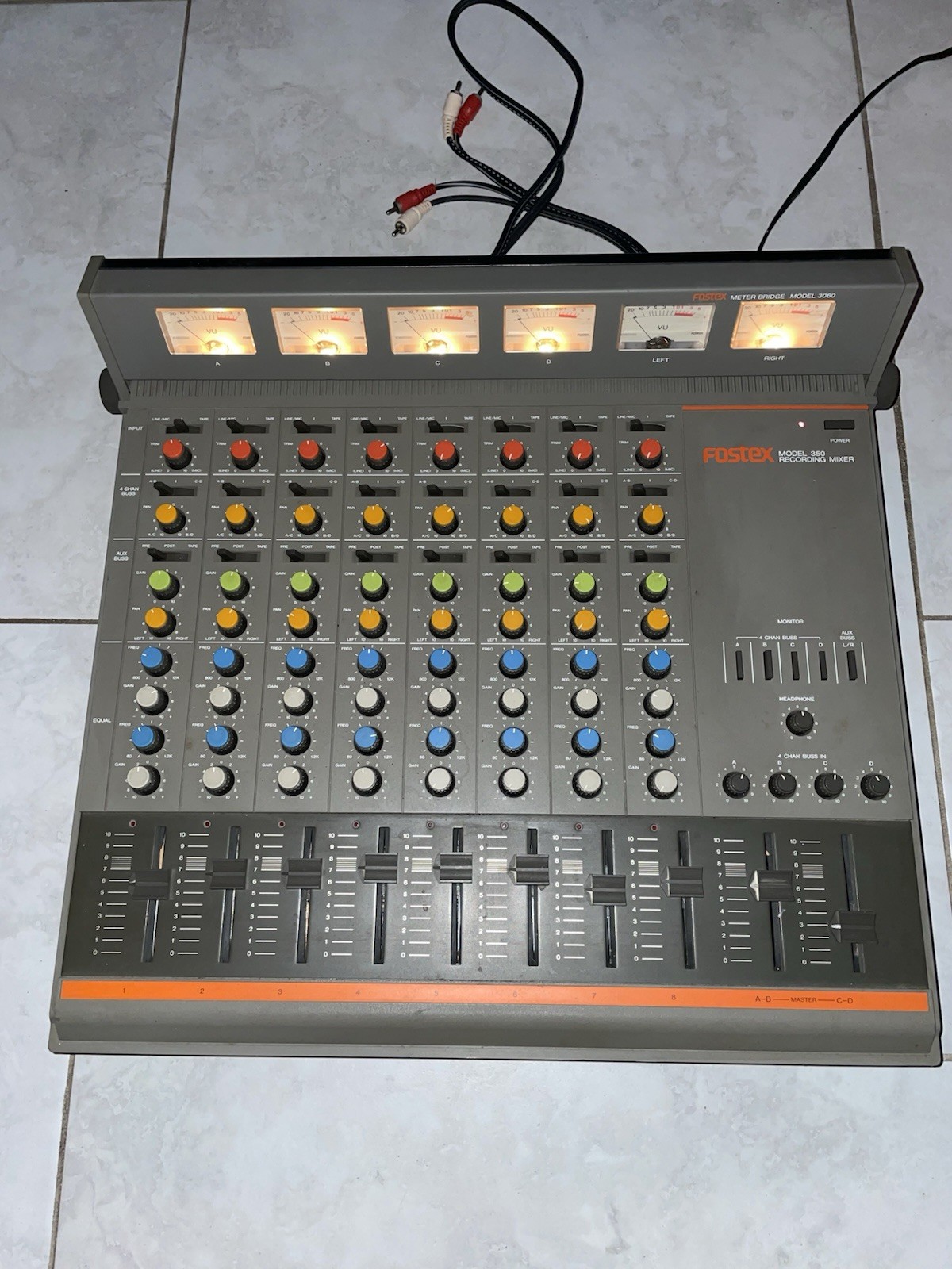 Fostex Model 350 Recording Mixer With Manual