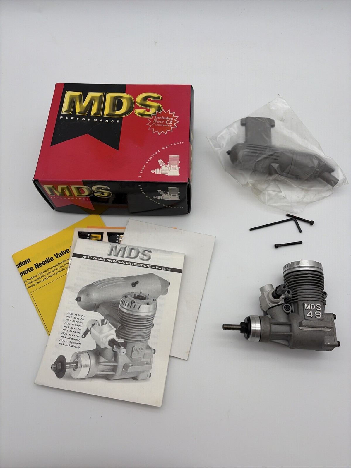 Nice MDS .48 48 ABC Two Stroke Nitro RC Remote Control Airplane Engine New M14