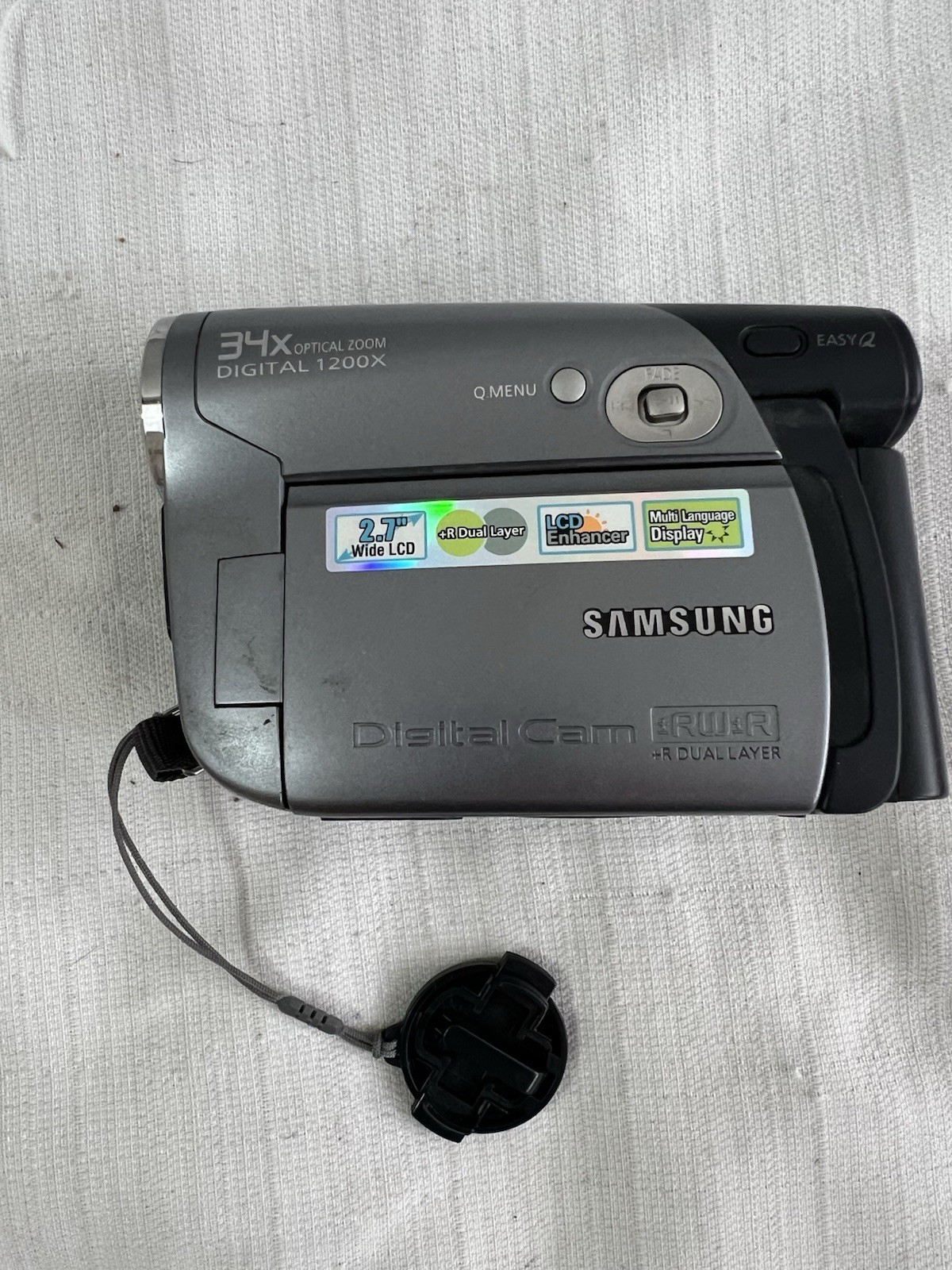 Samsung SC-DC173U DVD Camera Recorder Needs New Battery