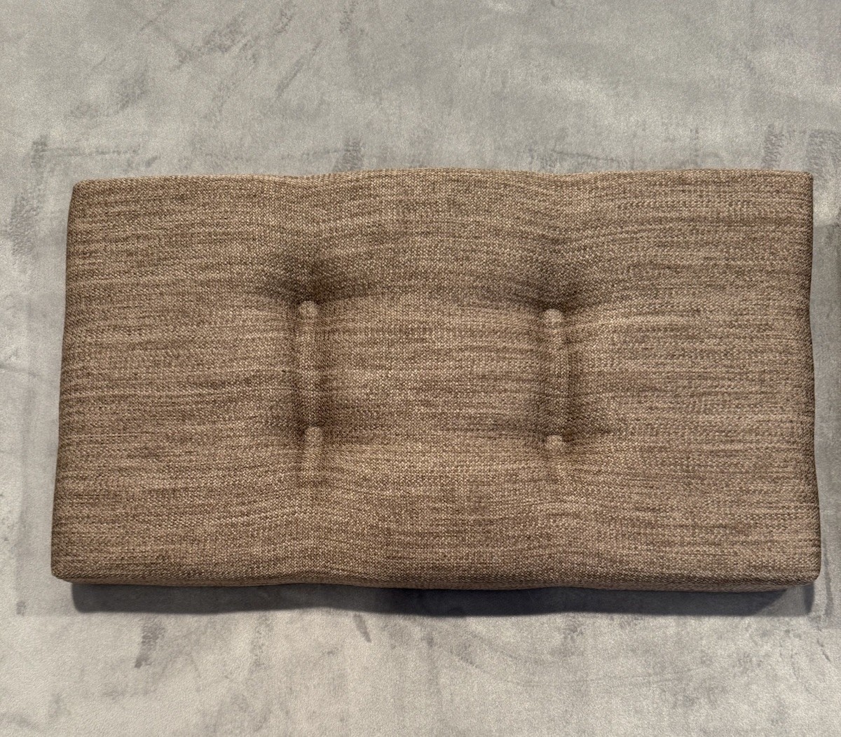 Baibu Set Of 2 Brown Bench Stool Cushions Rectangular With Straps