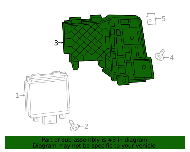 Genuine Ford Blind Spot Detection System Warning Sensor Bracket HP5Z14D189A