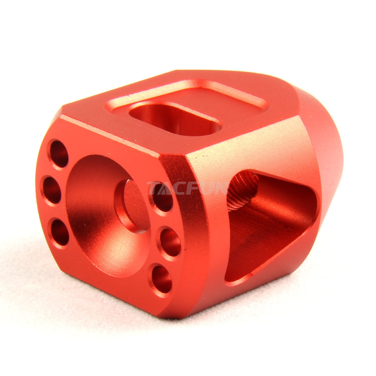 RED Tanker Style Short Muzzle Brake 1/2x28 Pitch for 223 556 22lr