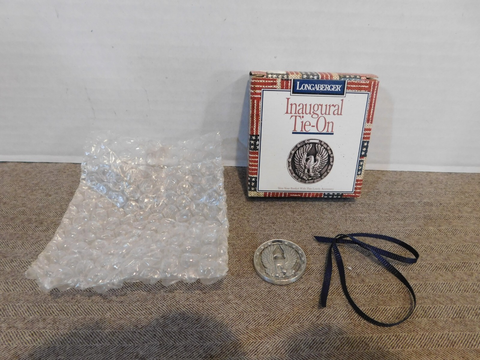 Longaberger 1997 Pewter Inaugural Tie-On