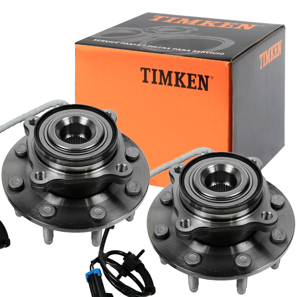 4WD TIMKEN Front Wheel Bearing Hub Pair For Chevy Silverado Suburban Sierra H2