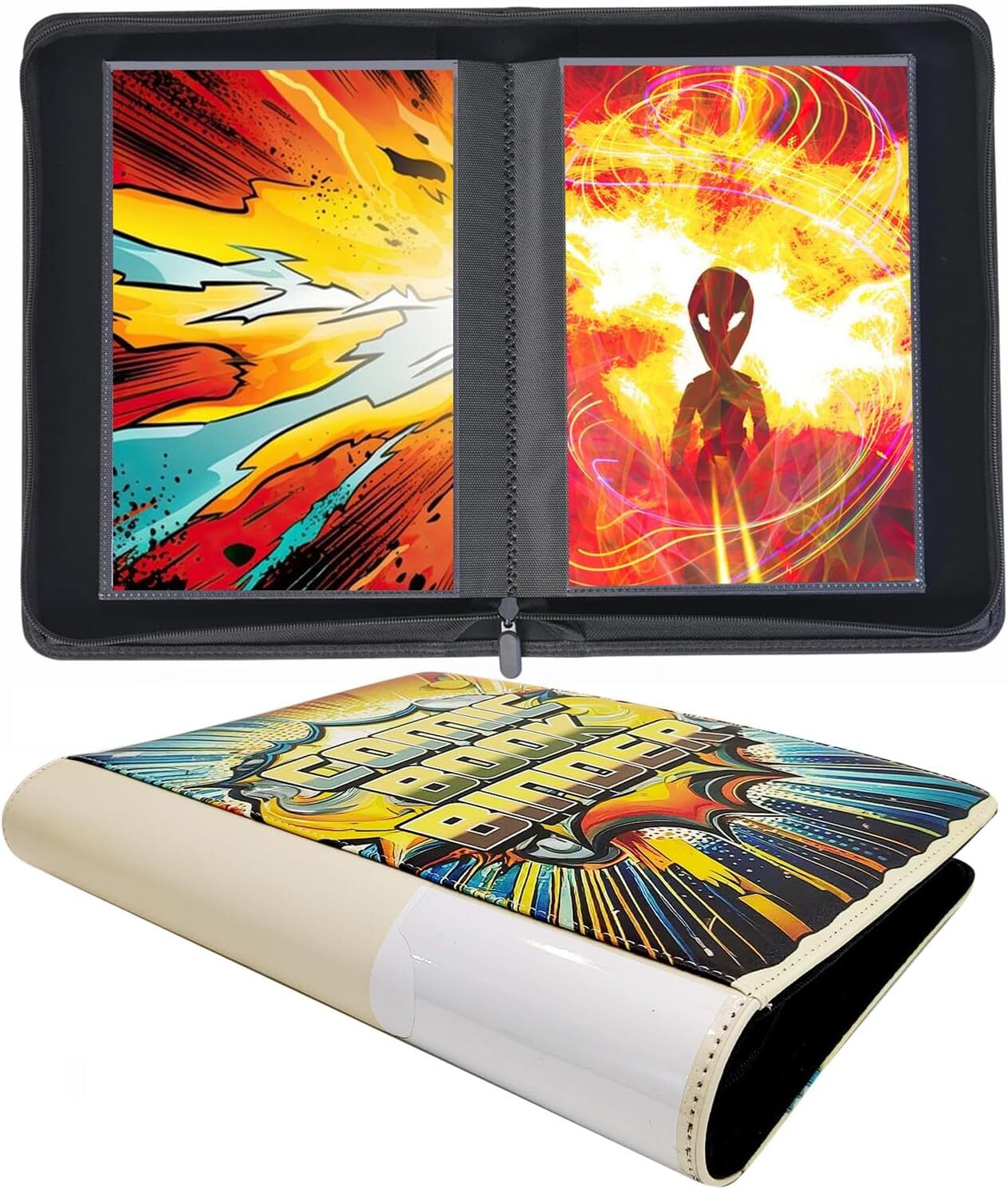 Comic Book Storage Album，24+ Comic Book Binder, for Current, Silver Age, Regular