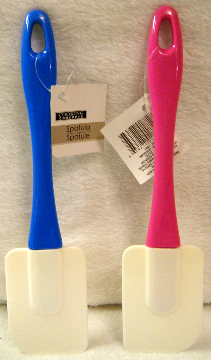 Cooking Concept Spatula 10" Long Lot of 2 Blue & Pink    **FAST SHIP**