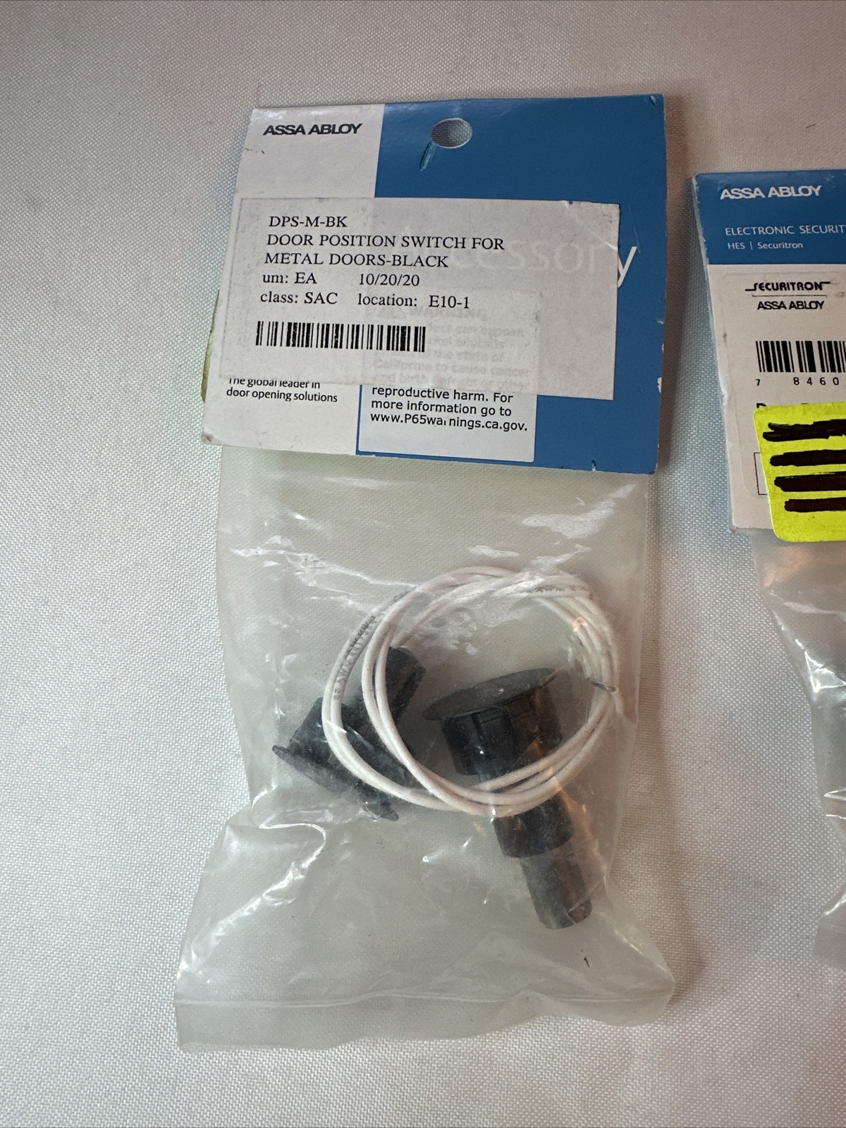 2 - Securitron Assa Abloy DPS-M-BK Door Position Switch for Metal Doors - Black