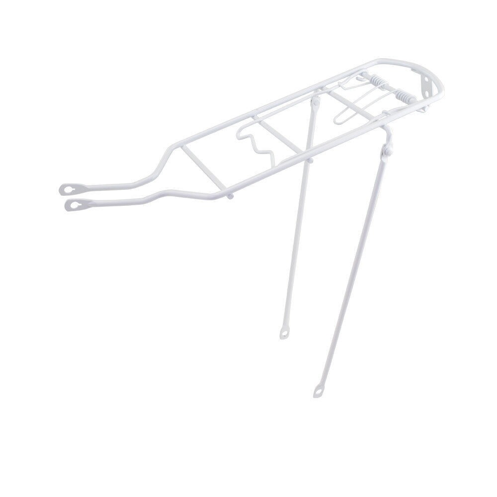 26" Steel carrier White Rear Rack. Cruiser Road City BMX Old-school BIKE