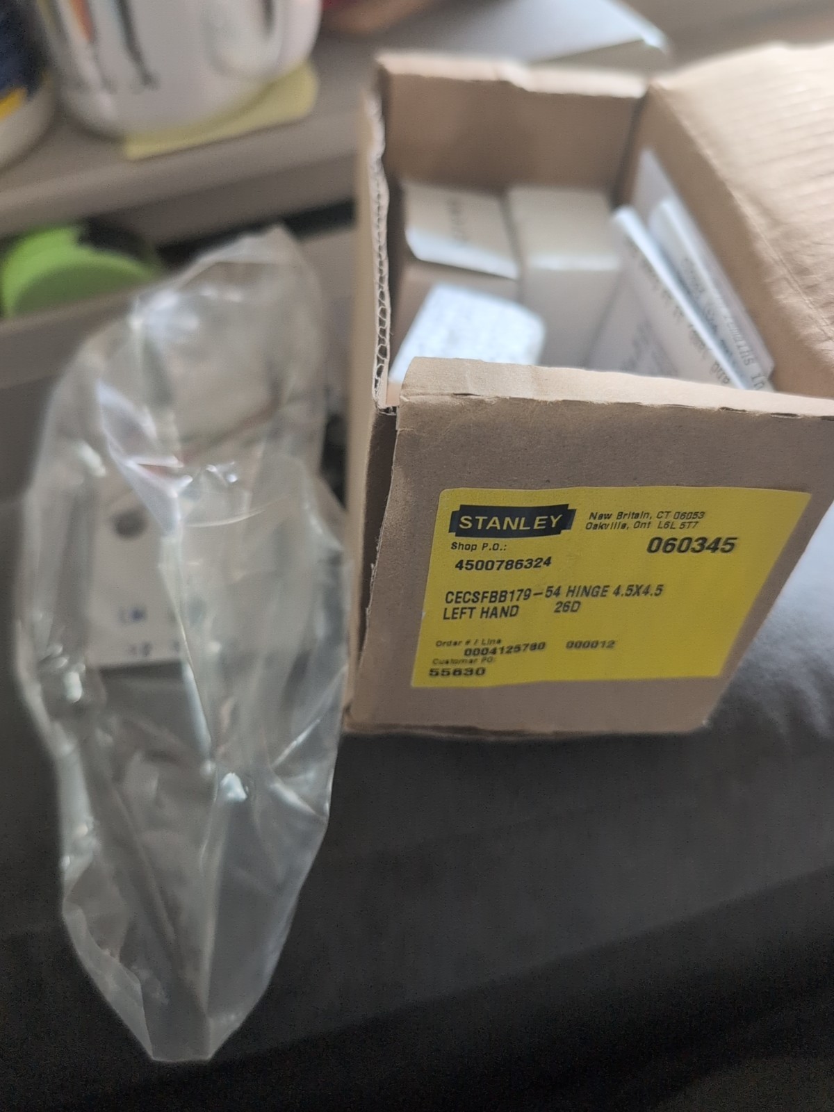 NEW STANLEY CECSFBB179-54 26D 4.5x4.5  Electric Architectural Hinge