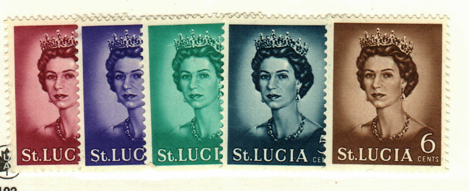 St Lucia #182-6 MH