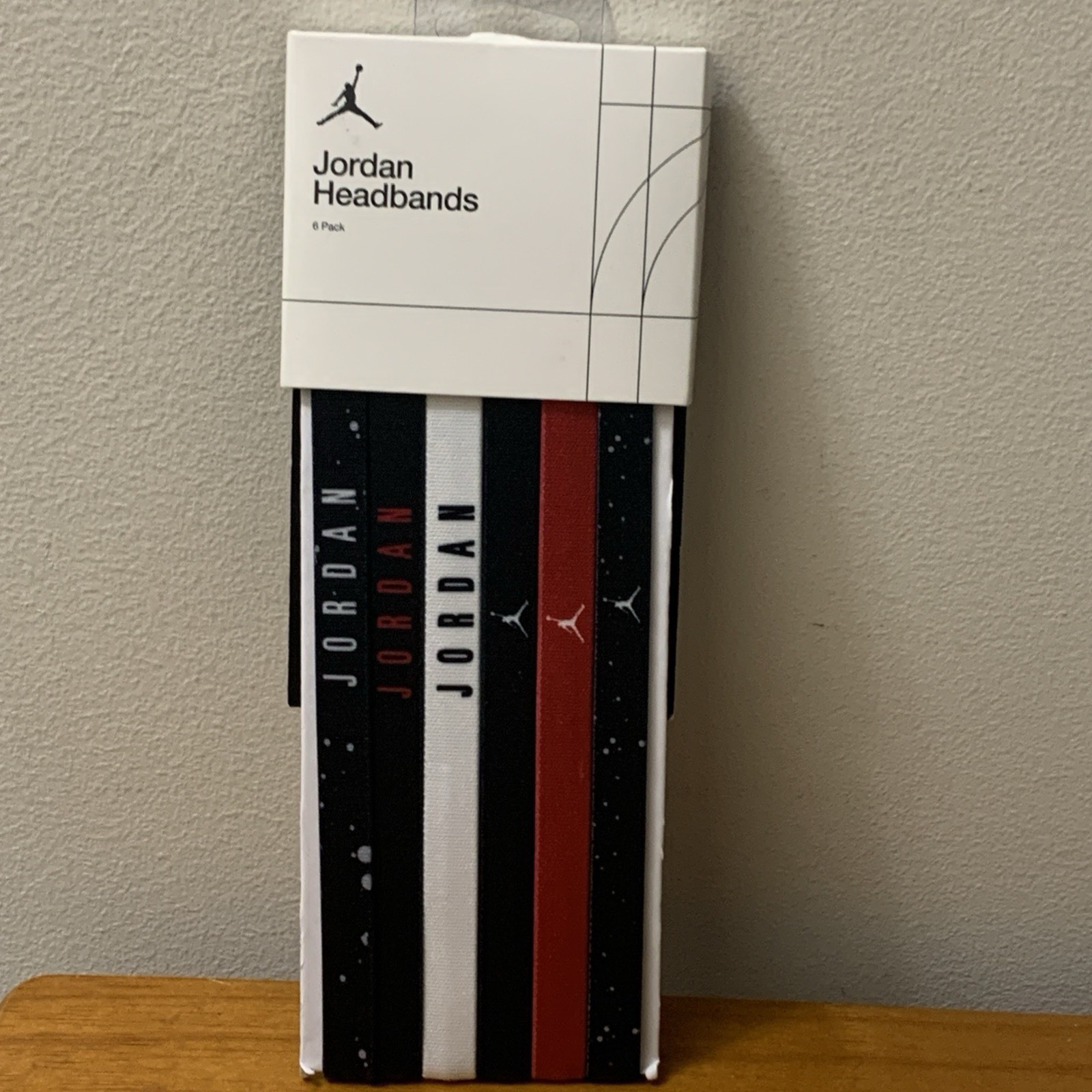 Jordan 6pk Elastic Headbands NEW $18