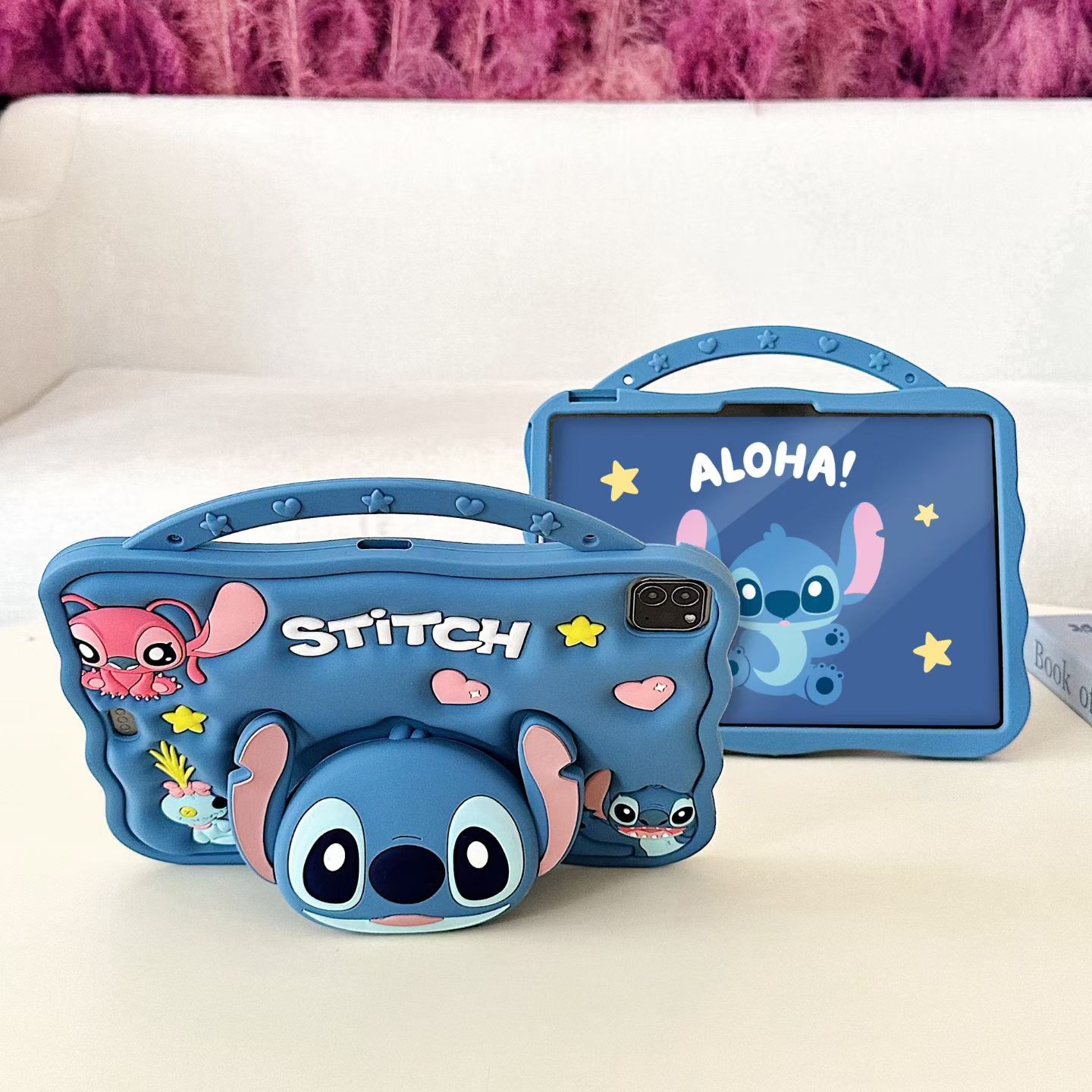 Stitch Kid Stand Case Cover For iPad 11th A16 10th 10.9" 9 8 mini 7 6 Air Pro 11