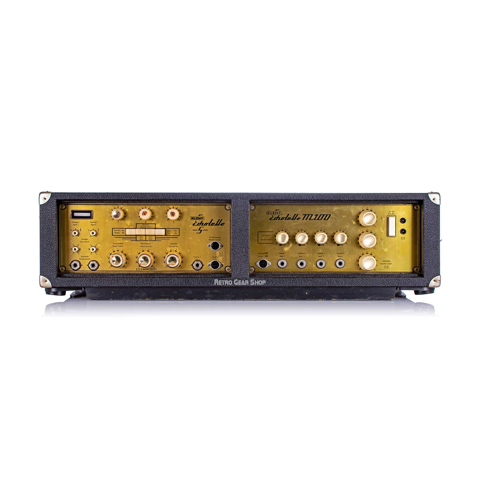 Klemt Echolette NG51 Tape Delay M100 Amp Transistor Tube Transport Case Vintage