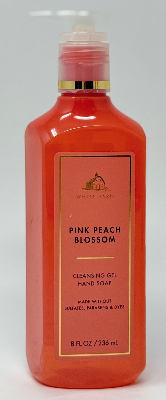 1 NEW BATH & BODY WORKS PINK PEACH BLOSSOM CLEANSING GEL HAND SOAP WASH PUMP 8OZ