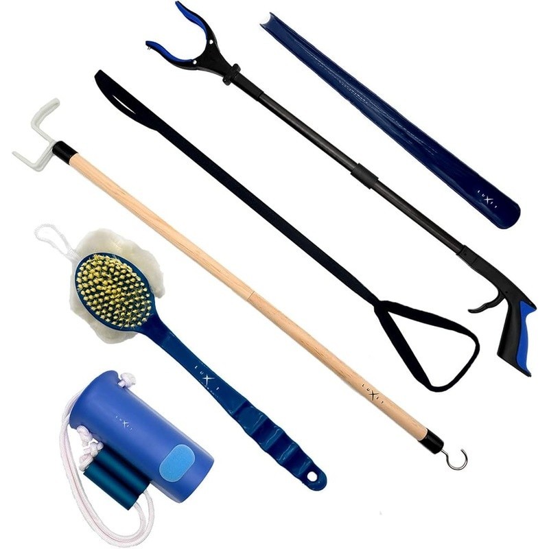 6 PC Hip Replacement Kit Grabber Tool Sock Aid Dressing Stick Leg Lifter New