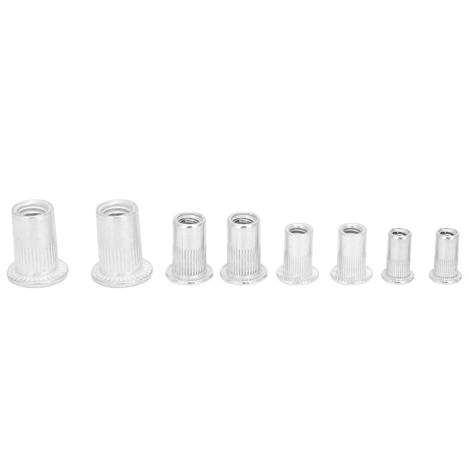 100pcs Aluminum Rivet Nut Threaded Insert Nut For Fastening Automobiles