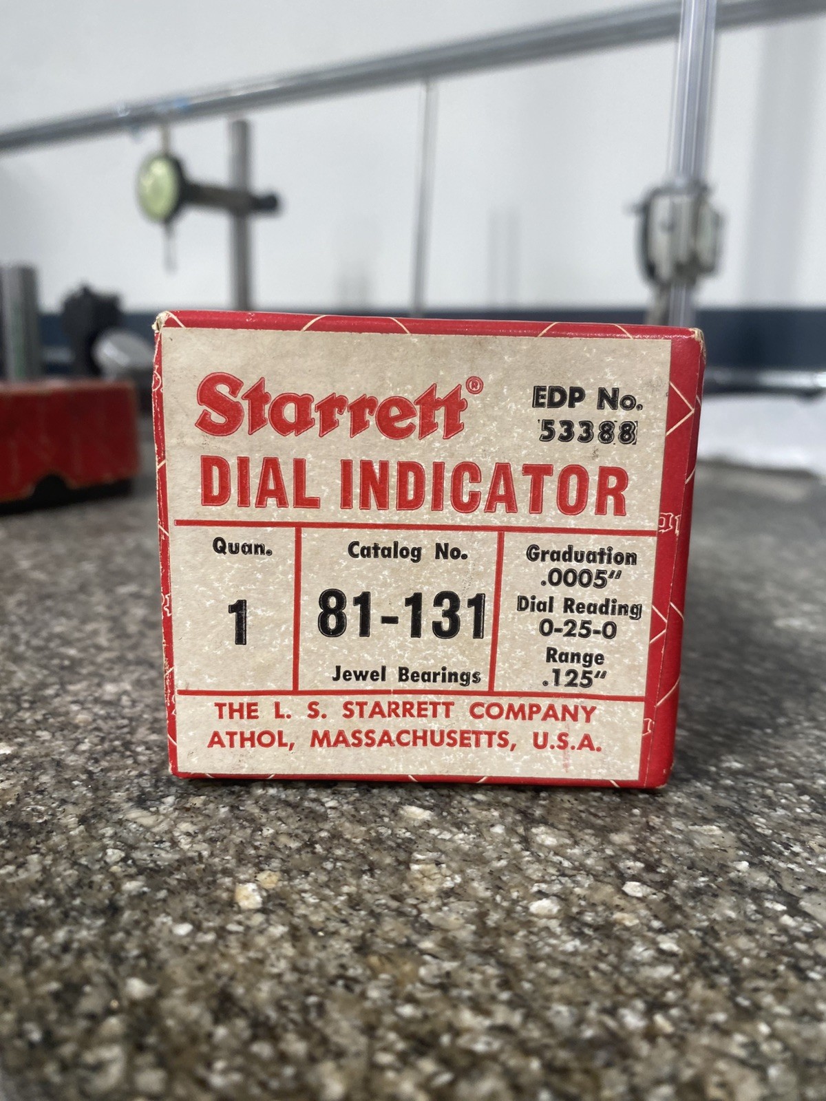 STARRETT #81-131 .0005"- .125" RANGE DIAL INDICATOR (TL2002)