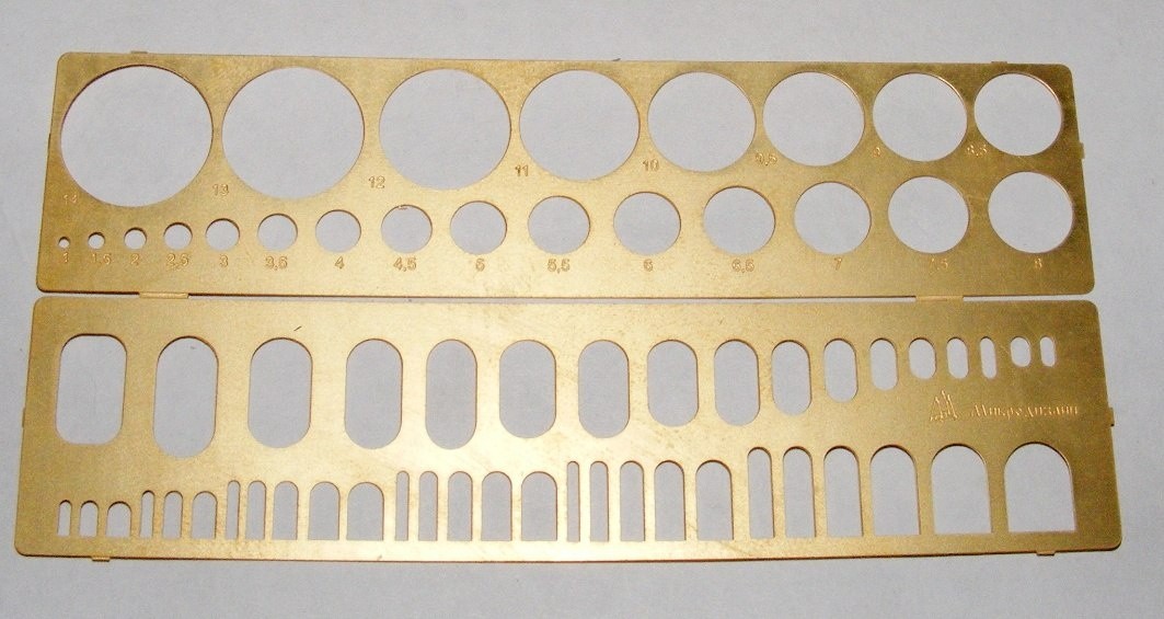 Scribing Template Tool No 3 for Scale Models 1/100