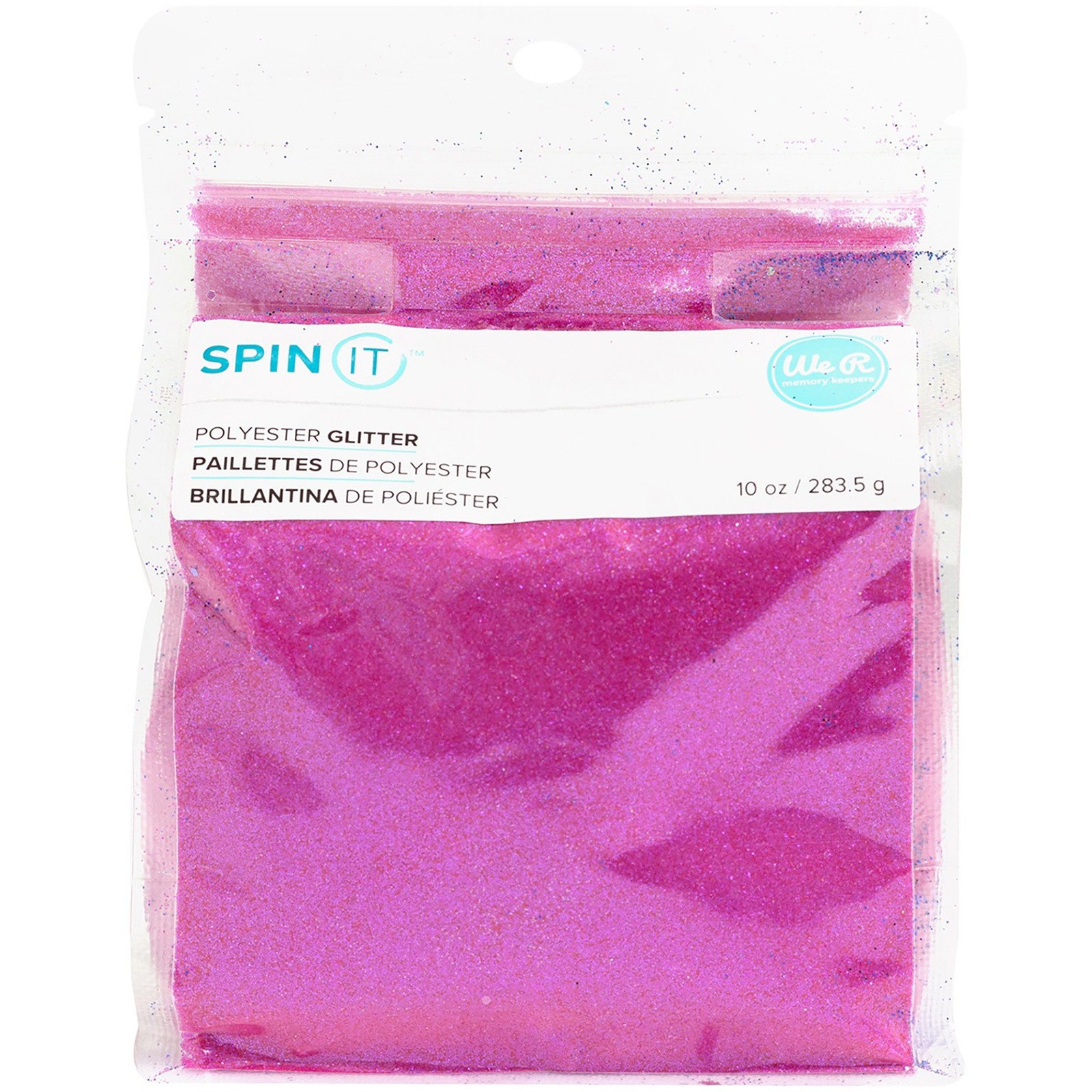 We R Spin It Extra Fine Glitter 10oz-Hot Pink