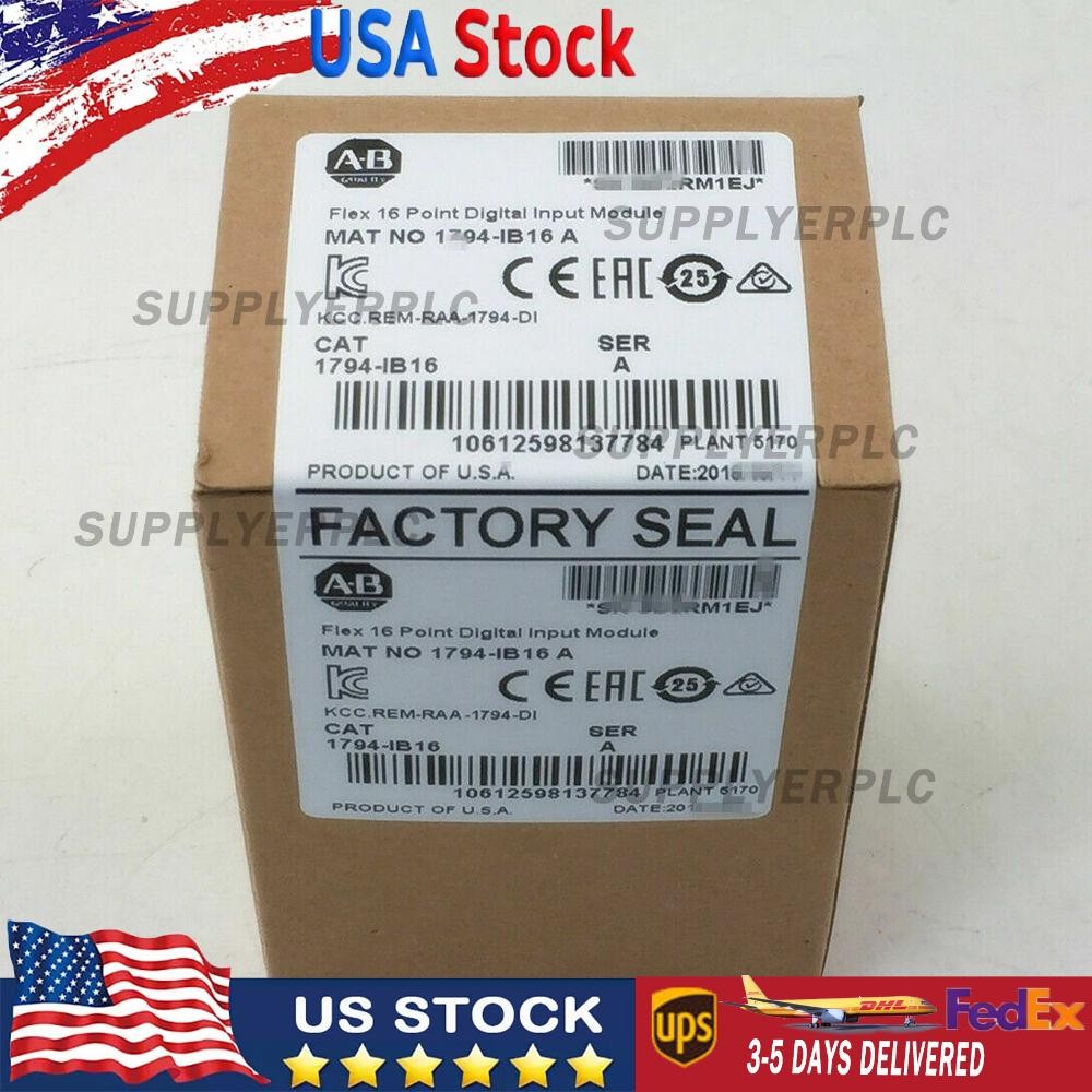 1P New Factory Sealed AB 1794-IB16 1794IB16 SER A Flex I/O Input Module 1794IB16