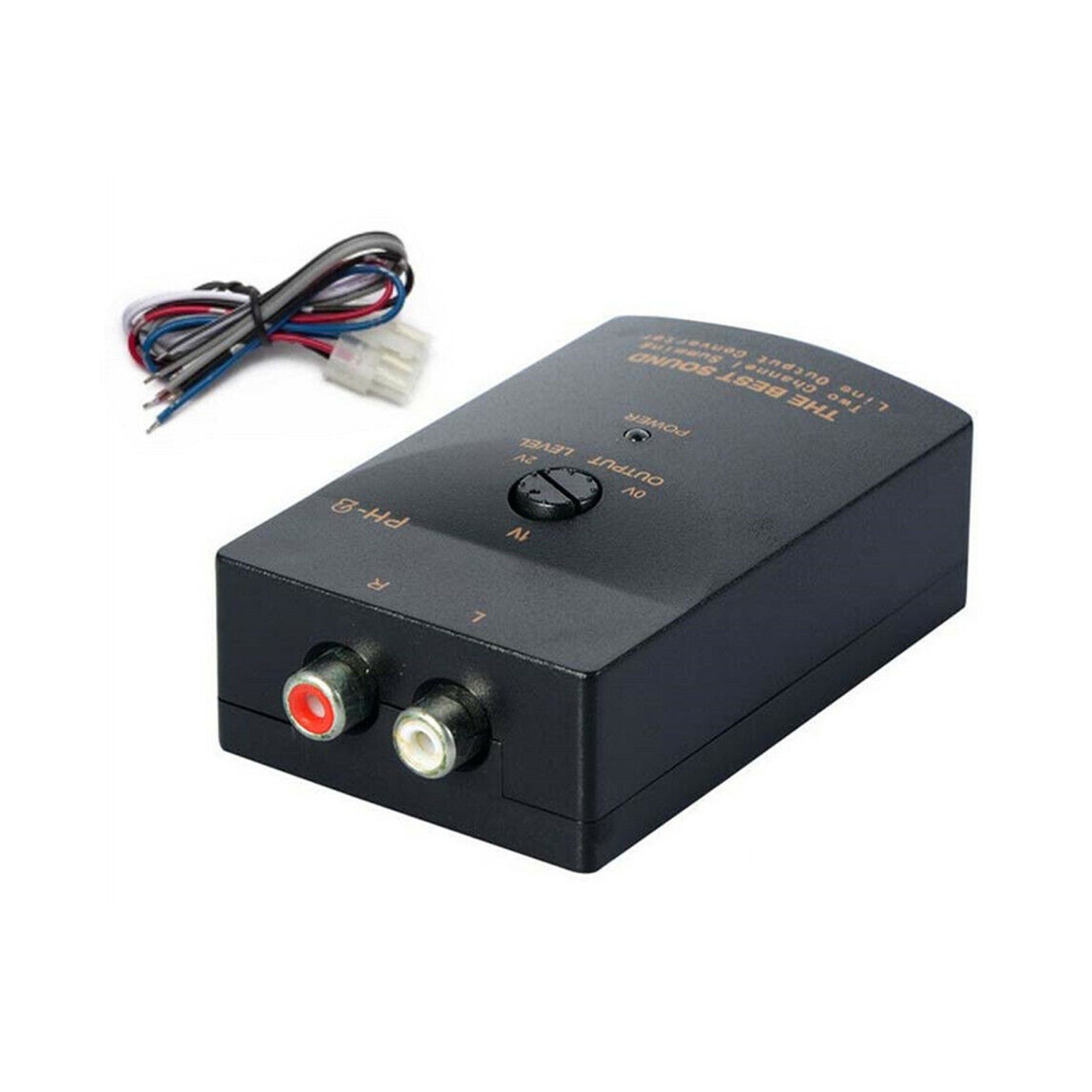 Car Stereo Speaker Outputs To RCA Outputs Speaker Level Converter With Cable M