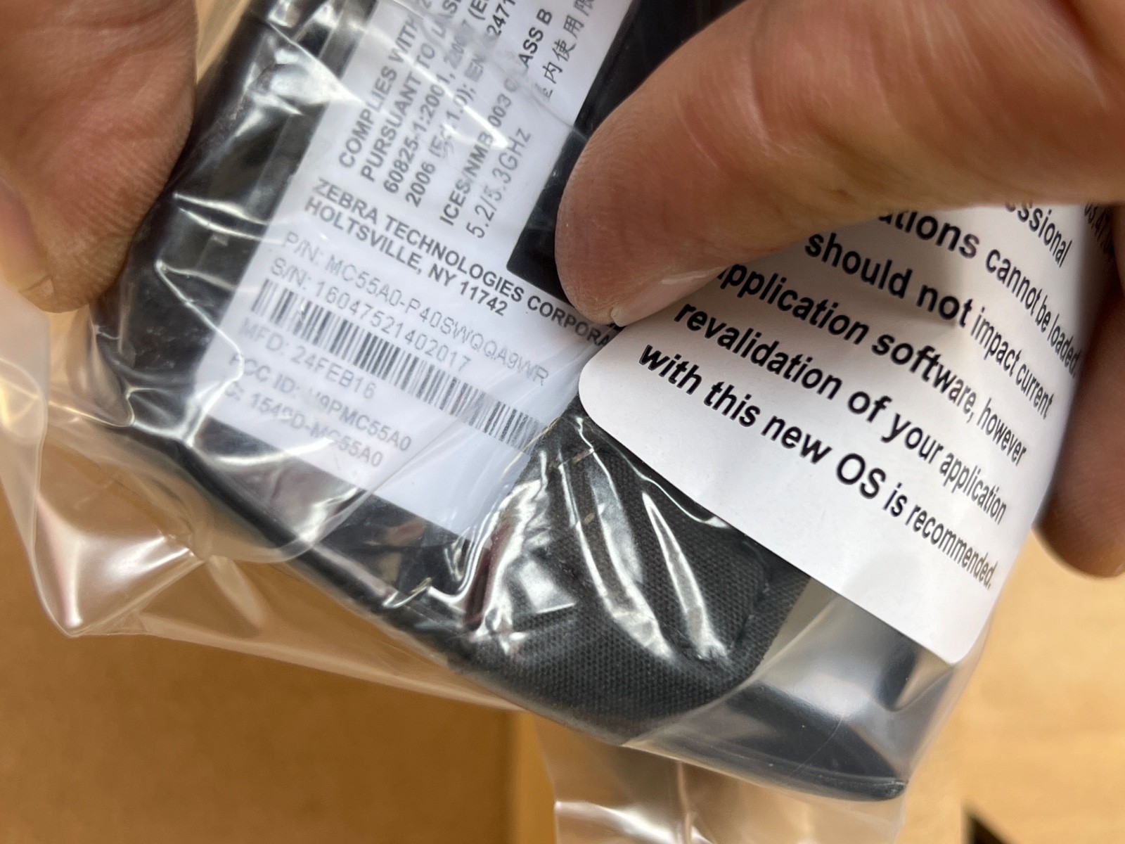 Zebra / Symbol | MC55A0 | MC55A0-P40SWQQA9WR | Mobile Barcode Data Terminal