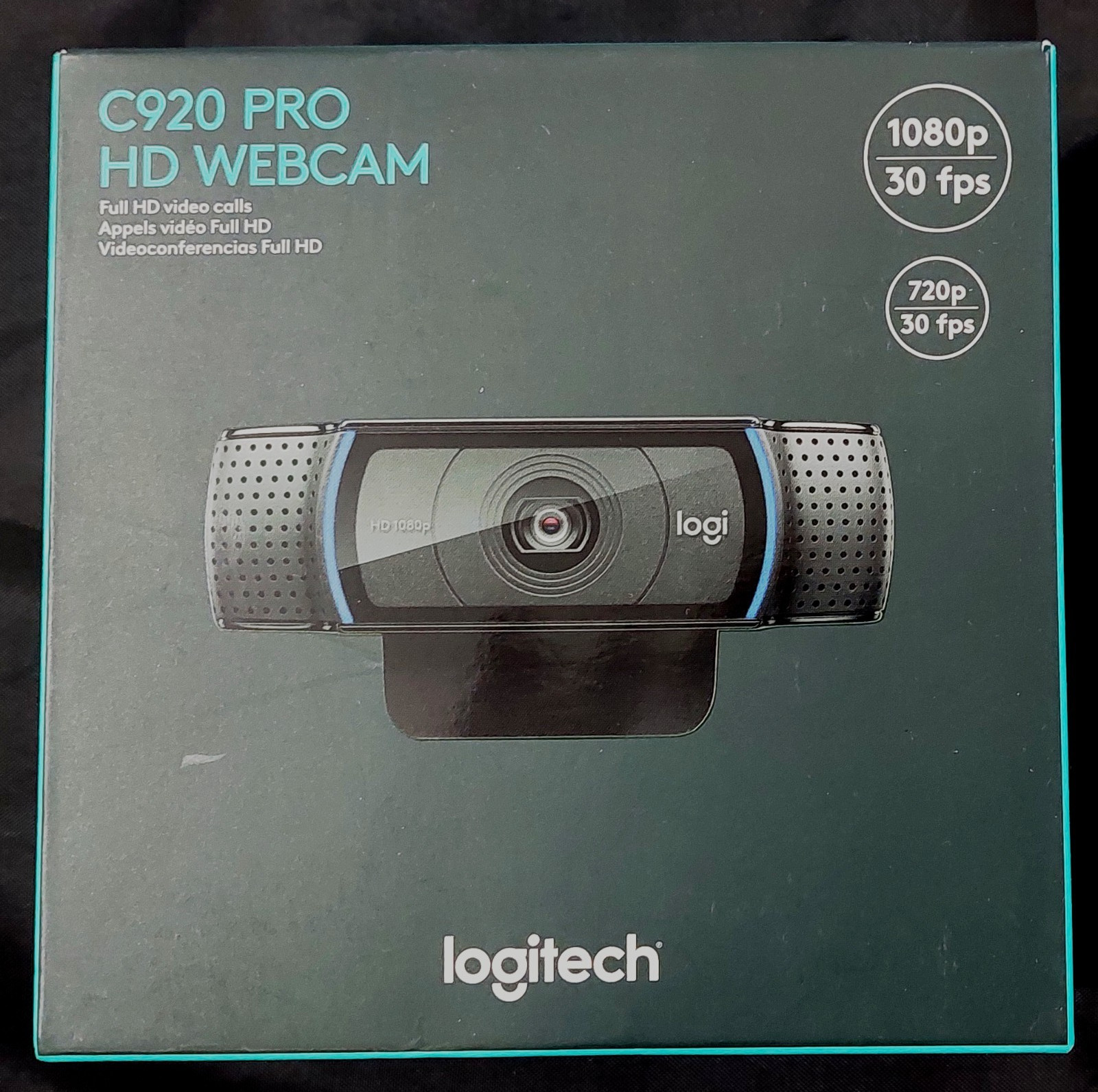 Logitech C920 HD Pro Webcam 1080p Full HD USB Web Camera w/ Mic – Black