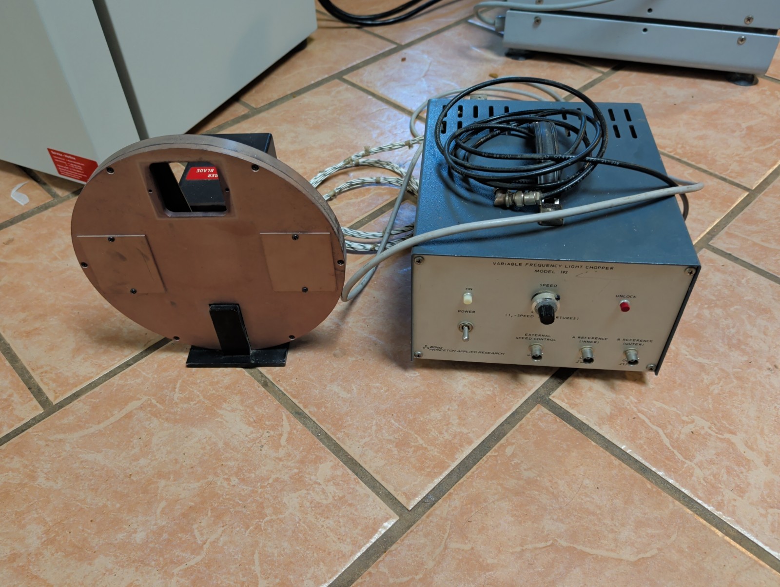 Princeton Applied Research variable speed light chopper Model: 192 Laser Chopper