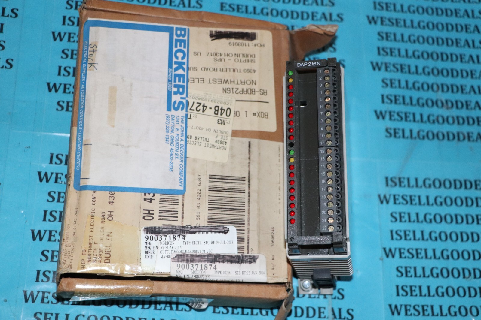 Schneider AS-BDAP-216N Output Module New