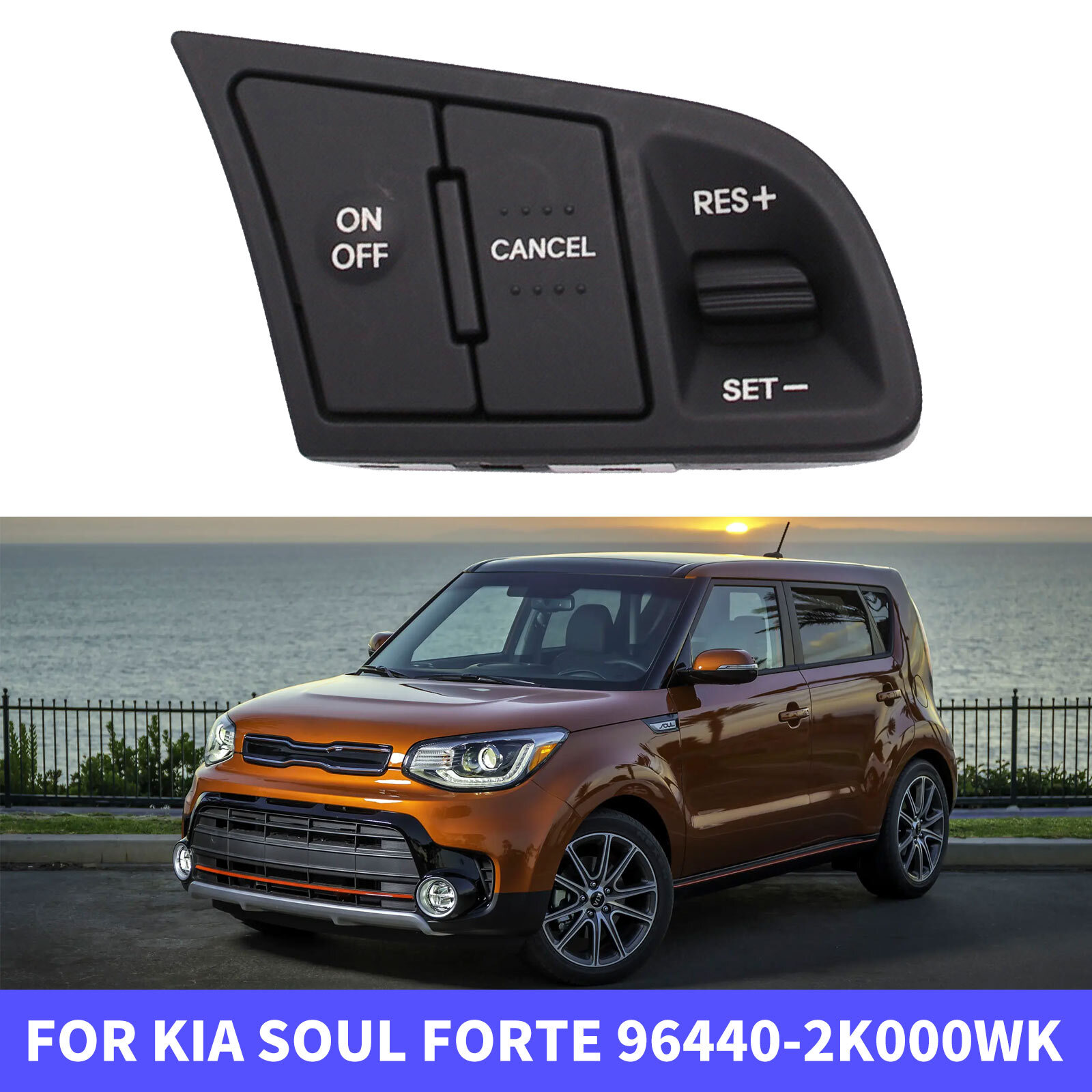 Steering Wheel Cruise Control Switch button 96440-2K000WK For Soul Forte Kia New