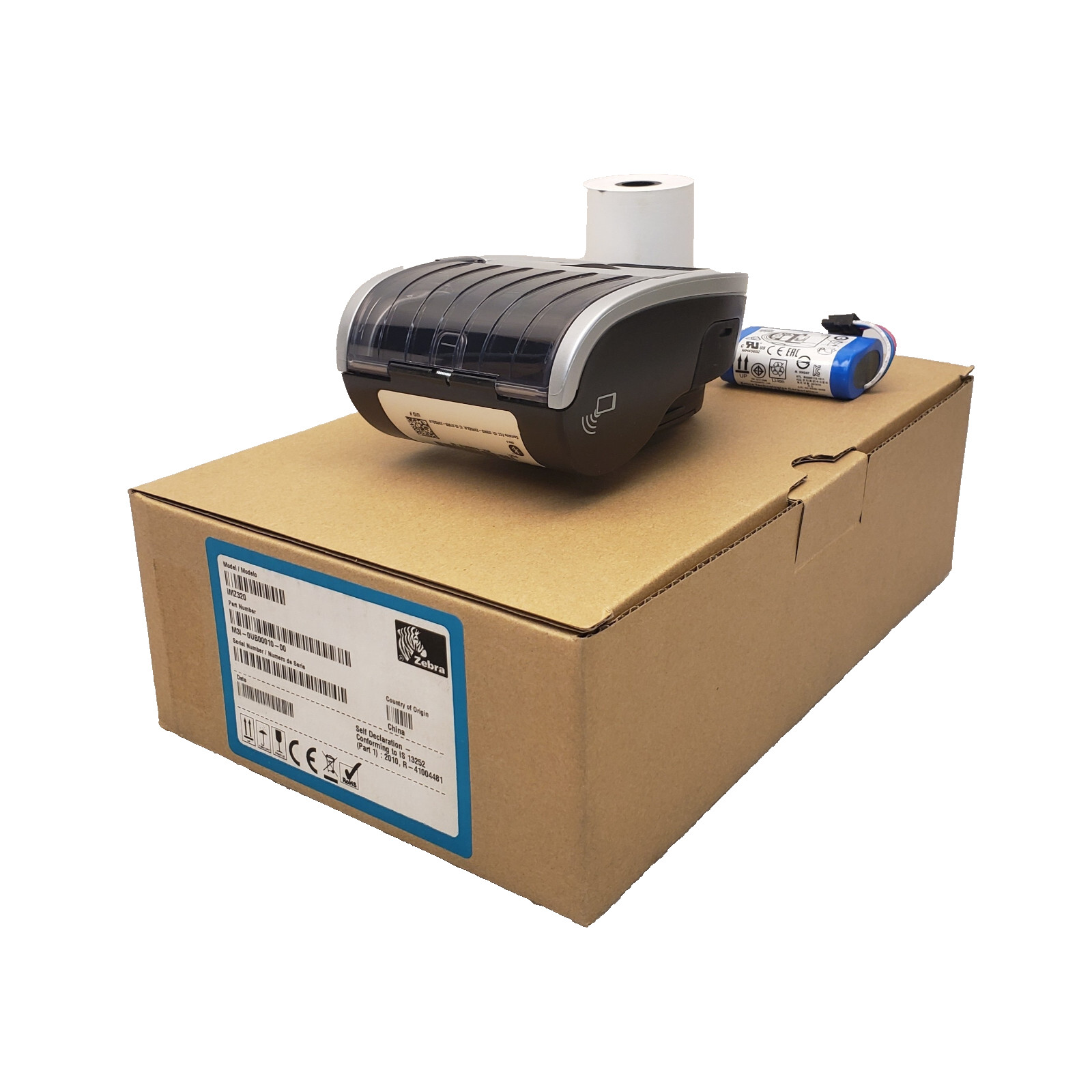 Zebra iMZ320 Mobile Wireless POS Thermal Receipt Printer 3" Bluetooth iOS - NEW