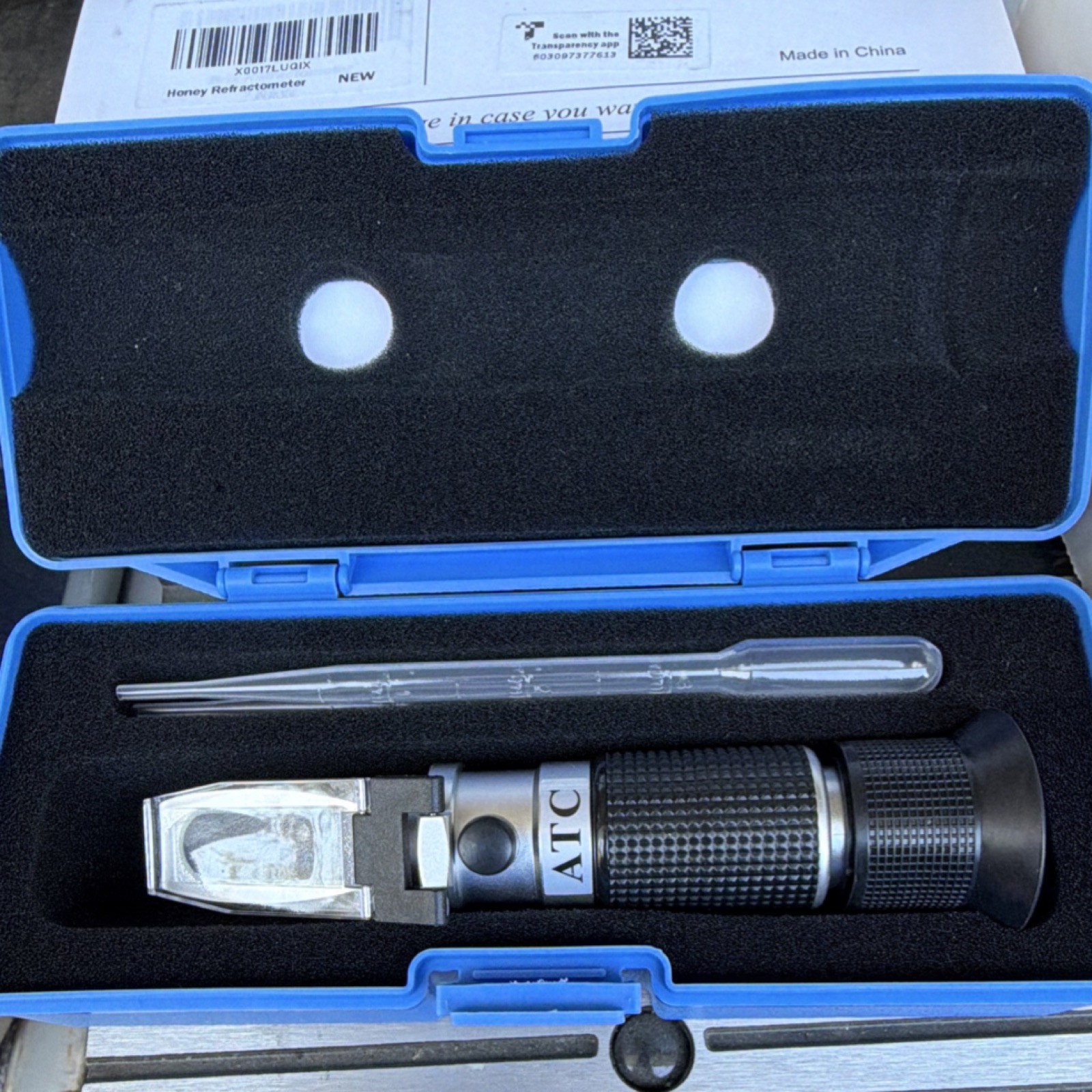 aichose Honey Handheld Refractometer Portable Optical ATC Laboratory
