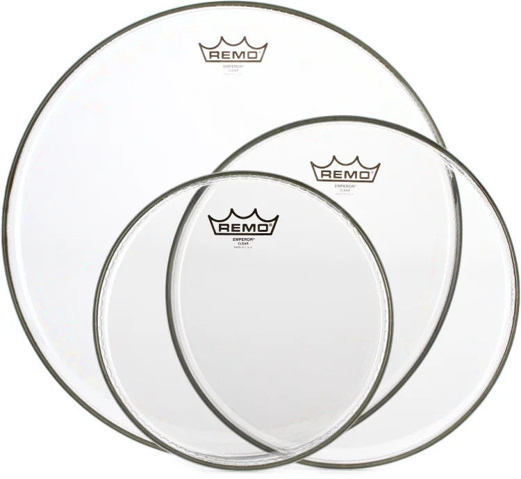 Remo Emperor 3-piece Tom Pack - 10"/12"/16" - Clear