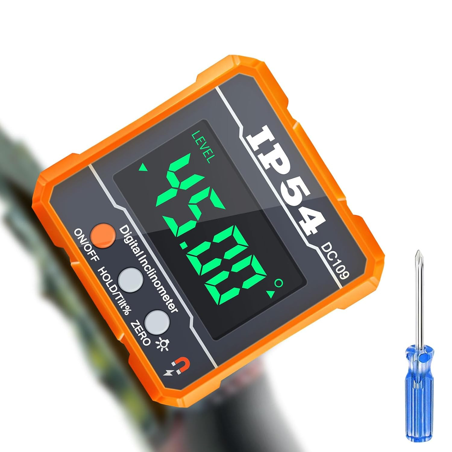 Digital Angle Magnetic Protractor,4 of 90° Measuring Range Mini Digital Level wi