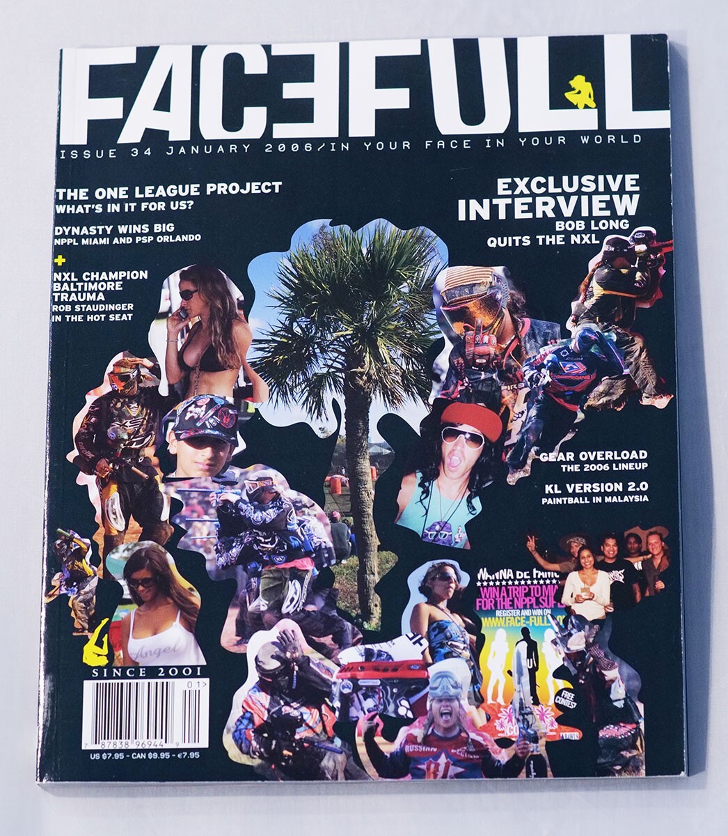 Priced To Sell Facefull Paintball Print Magazine January 2006 #34 Dynasty Bob Lo