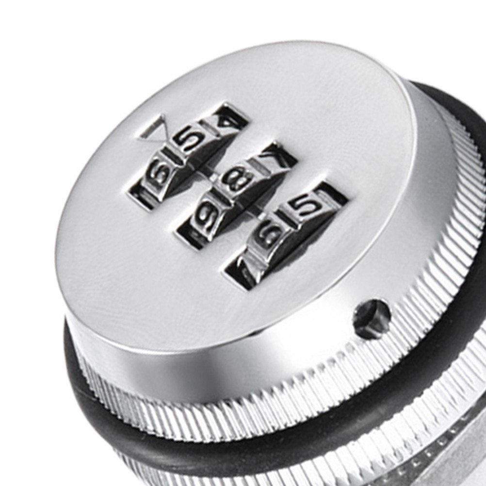 Silver Mailbox Cam Lock with 3-Dial Code Keyless Durable for Home Use