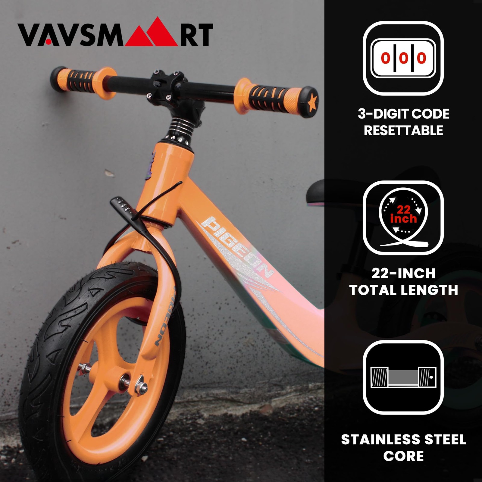 VAVSMART Zip Tie Lock, Adjustable Cable Lock Combination - Cafe Quick Combo