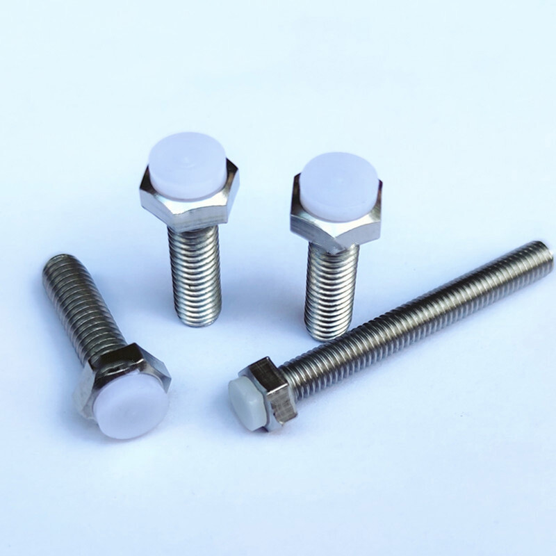 2pcs M10 limit stop anti-collision bolt  POM hex head thread nail buffer screws