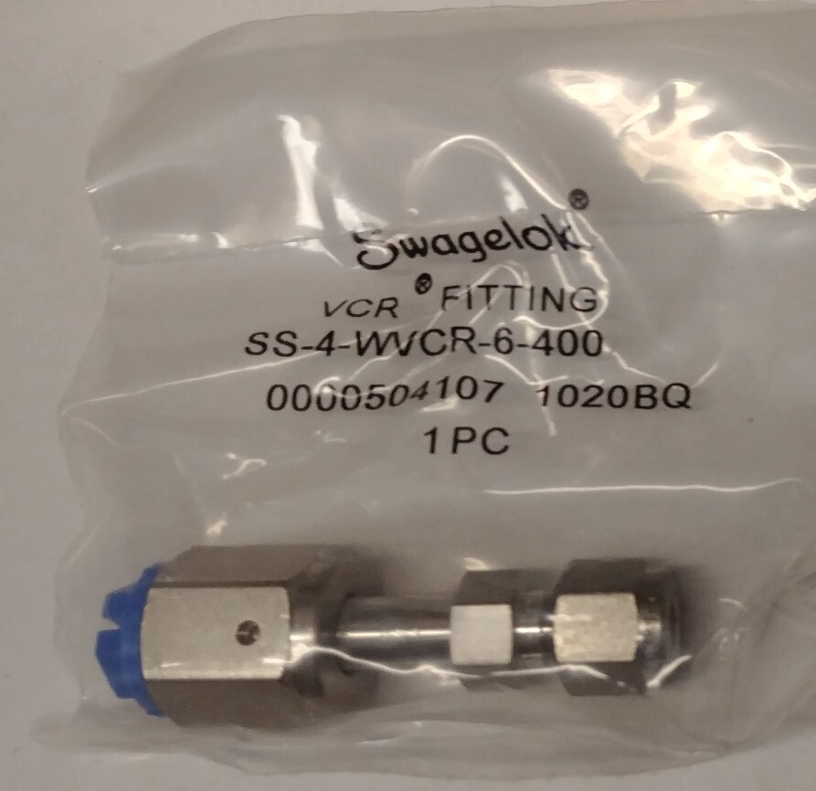 NEW SWAGELOK SS-4-WVCR-6-400 Fitting Connector 1/4 inch WVCR x 1/4 inch Tube