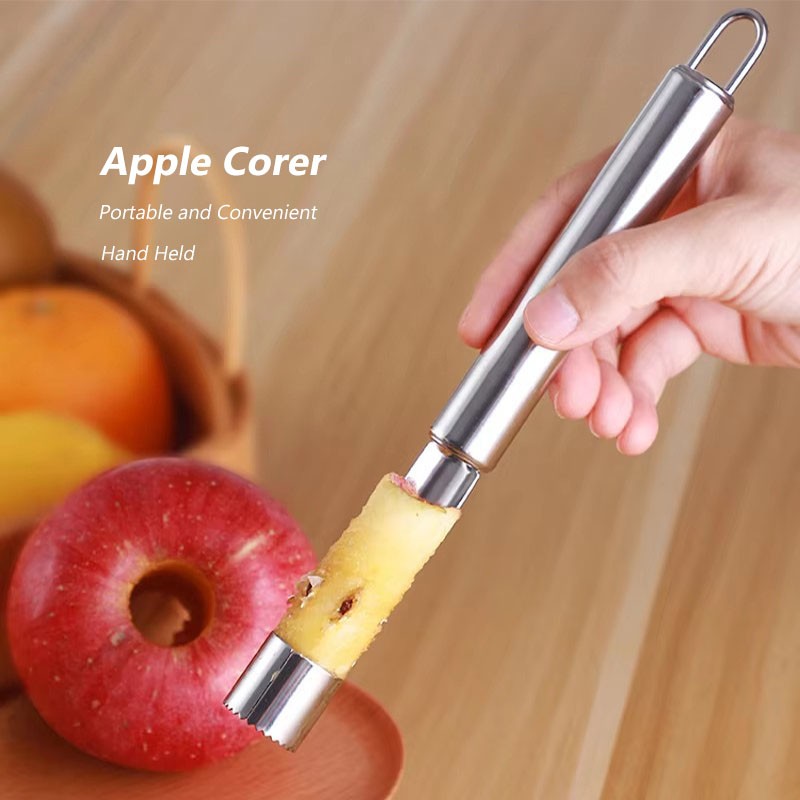 Stainless Steel Apple Corer - Fruit & Vegetable Corer - Seed Remover - Cutter